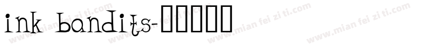 ink bandits字体转换